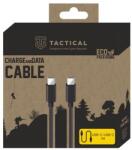 Tactical Smooth Thread USB kábel, USB-C - USB-C, (1 méter 3A), fekete