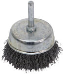 Extol drótcsiszoló fazékkefe, csapos; 75mm, O 6mm-es csap, fúróba fogható