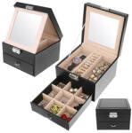  Ékszertartó tok - fekete K8898 Beautylushh