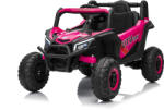 Mamido Elektromos kisautó Buggy Madman rózsaszín | UTV-MX 4x4 | EVA kerekek | 12V 10Ah | EKO bőr (S-XMX631-PINK) - mamido