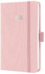 Sigel Jolie határidőnapló, 2026, 9, 5x15 cm, heti, pasztell rózsaszín (J6404)