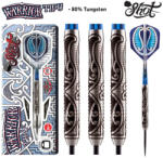 Shot DARTS SZETT SHOT STEEL, WARRIOR TIPU, 23G, 80% WOLFRAM gravírozott