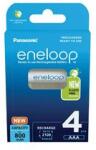 Panasonic Mikro akkumulátor NiMH (4db) 1.2V 800mAh nikkel-fém-hidrid HR03 Micro(AAA/R03) eneloop Panasonic - BK-4MCDE/4BE