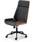 Vox bútor AUSTIN dió irodai forgófotel, fekete ekobőr, fekete láb