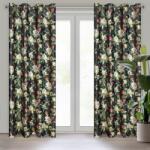 Takoy Puha bársony sötétítő függöny ALEA virágmintával
