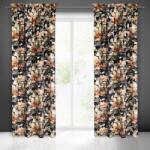 Takoy Bársony sötétítő függöny Betty virágmintával 140 x 300 cm