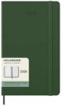 Moleskine Határidőnapló 2027 12 hónap, Heti, kemény borító, MIRTUSZ ZÖLD (L)