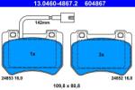 ATE Set placute frana ATE 13.0460-4867.2 (13.0460-4867.2)