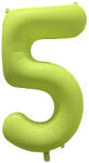 riethmüller Számos lufi 34" 86cm óriás neon sárga fólia szám, számjegy 5-ös, (LUFI762845)