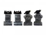  Halloween sírkő 4db 5, 5cm (5005994)