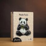  Éhes panda fa puzzle L Prémium fa doboz