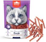 Wanpy WANPY Soft Jerky Strips, Rață, punguță recompense pisici, 80g