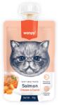 Wanpy WANPY Tasty Meat Paste, Somon și Pui, punguță recompense pisici, (piure), 90g