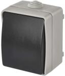 Emos Intrerupator intermedia, gri/negru, IP54, 250V/10A, Emos A1398.2 (A1398.2)