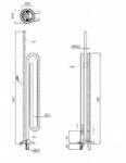TESY Elektromos csőfűtőbetét bojlerhez Liko egyenes Cu Ø8.1 mm ~230 V 4000 W L=291 mm Ø8x450 mm