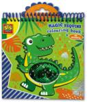 Ses Creative Carte de colorat cu 15 pagini, 40 de stickere cu sclipici si paiete reversibile (00116)
