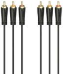 Hama 205150 FIC AV 3RCA-3RCA Összekötőkábel, 1, 5 m (205150)
