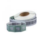  Etikett címke áruvédelmi (RF címke) álvonalkóddal 40x40mm, tekercses 1000 címke/tekercs (00388) (00388)