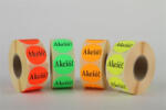  Etikett, 38 mm kör, 'AKCIÓ' felirattal, 1000 etikett/tekercs, zöld (ISCK38AZ) (ISCK38AZ)