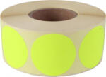  Etikett, 38 mm kör, 1000 etikett/tekercs, citromsárga (ISCK38S) (ISCK38S)