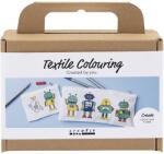 Creativ Company Mini Craft Kit Textile Colouring Robot