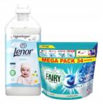 Lenor Fairy Non Bio kapszula 34 db Lenor Sensitiv öblítőszer 68p. 1, 7l (8006540889879)