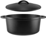 Perfect Home Cratita din Fonta cu Manere Curbate, 26 cm, 5 l, Neagra, Perfect Home (MRK-17813)