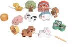 Tooky toy Tooky Toy: Animale de fermă din lemn de înșirat (TP512)