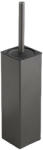Global Viva Viva NERO WC-kefe tartó - szögletes - fürdőszobai kiegészítő - GUNMETAL - szürke (35WT772G) - watermarkt