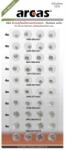 ARCAS Gombelem készlet 8x AG1, AG3, AG4, AG13 és 4x AG5, AG12 (12754000) - xupe