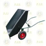  Talicska műanyag puttonnyal 400L dupla kerék (kétkerekű) dönthető