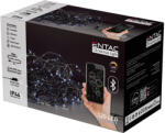 Entac Karácsonyi IP44 Fényfüzér 120 LED hideg fehér 9m Bluetooth aplikáció ECL-BT-120CW (Entac-ECL-BT-120CW)