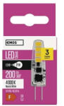 EMOS Classic JC G4 1, 9W (21W) 200lm ZQ8621 természetes fehér LED izzó (EMOS-ZQ8621)