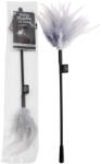 Fifty Shades of Grey Feather Tickler - pană pentru gâdilat, gri-negru, 37 cm