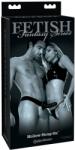 Pipedream Fetish Fantasy Hollow Strap-On - strap-on realist, gol, cu ham, negru (15, 3 cm)