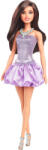 Mattel Barbie Fashionista divatbaba fényes lila ruhában (HYT92)