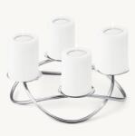 Edzard Adventi koszorú Alloa (ø 33 cm), polírozott rozsdamentes acél - EDZARD