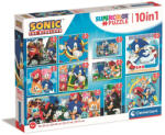 Clementoni Sonic, a sündisznó Heroes Rivals 10 az 1-ben puzzle Clementoni (80508)