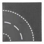 Thimble Toys Sluban 25×25 cm-es utcai alaplap építőjátékokhoz - ívelt (1002121)