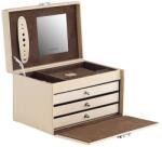  Ékszerdoboz bézs színben 24cm