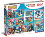  Sonic a sündisznó Heroes Rivals 10 az 1-ben puzzle Clementoni