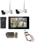 Mentor Kit Acces control cu Camere si VideoInterfon Mentor SYKT103 1 familie WiFi TouchScreen 10.1 inch HD 3MP IP65 Human detection (MMDSYKT103)