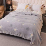 Jojo Home Patura pufoasa cocolino 200x230cm, gri cu stelute-F075 (F075) Patura