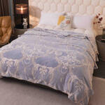 Jojo Home Patura pufoasa cocolino 200x230cm, gri, imprimeu oriental-F076 (F076) Patura