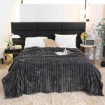 Jojo Home Patura cocolino gofrata 200x230cm Jojo Home, gri inchis-F044 (F044) Patura