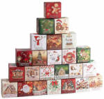 Decorer Calendar Advent Craciun cutiute carton cm 7 x 7 x 7 H (A12.24.07)