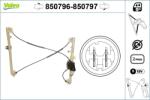 VALEO Mecanism actionare geam VALEO 850796 (850796)