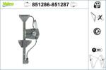 VALEO Mecanism actionare geam VALEO 851286 (851286)