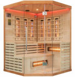 Sundum Solea 4 személyes Smart Infravörös Sarok Szauna Barna