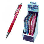 Vinson Golyóstoll nyomógombos 0, 7mm Daisy vegyes test displ 24 db/display (206) (206)